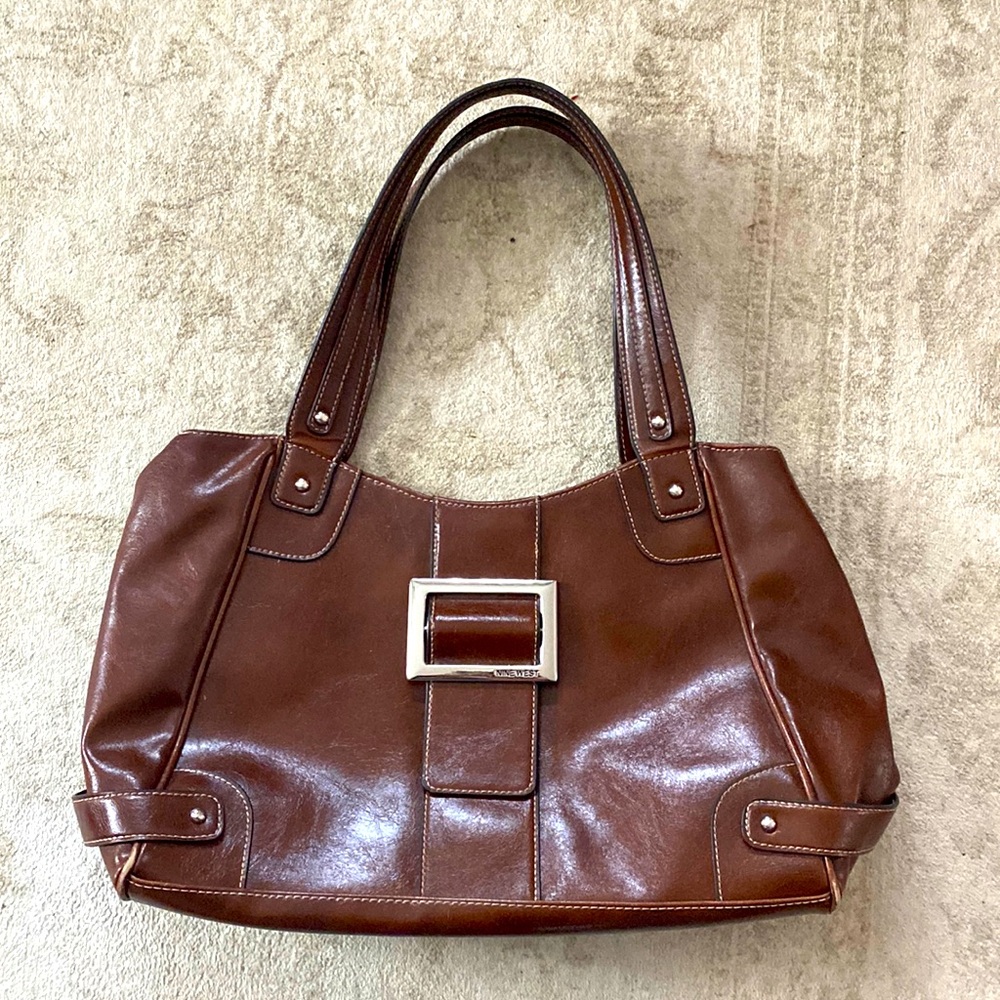 Brown Leather Nine West Purse